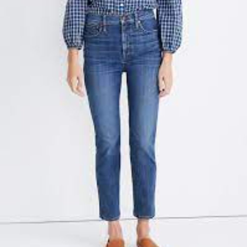 Madewell Stovepipe Crop Jeans Antoine Wash - Sz 26